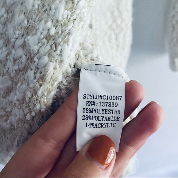 Dreamers cream soft knit sweater - Picture 8 of 8